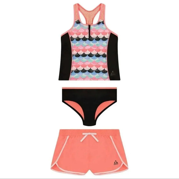 #15 Gerry Youth 3-piece Swim Set, Pink Large 14/16 - Picture 1 of 8